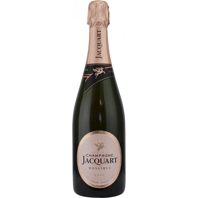 Photographie d'une bouteille de CHAMPAGNE JACQUART ROSE MOSAIQUE