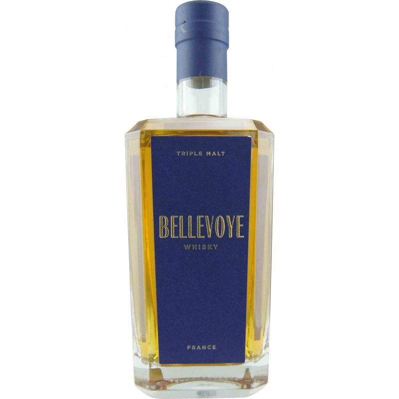 Photographie d'une bouteille de WHISKY BELLEVOYE BLEU