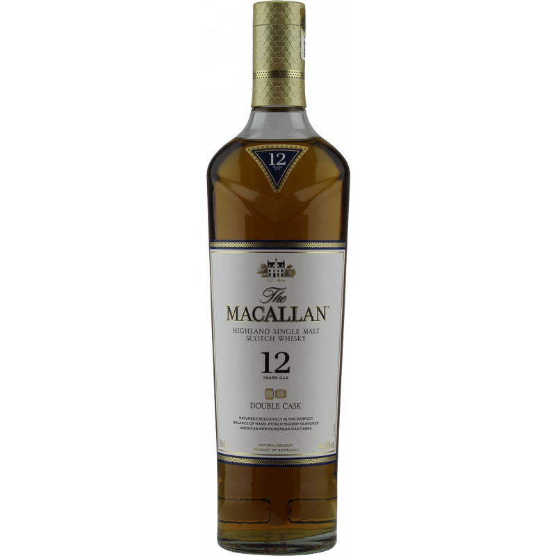 Photographie d'une bouteille de WHISKY THE MACALLAN DOUBLE CASK 12 ANS