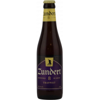 Photographie d'une bouteille de bière ZUNDERT 8 TRAPPIST