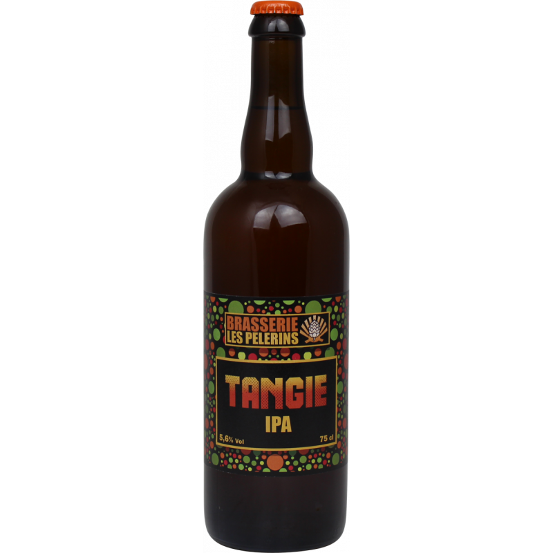 Photographie d'une bouteille de bière Tangie IPA 75cl