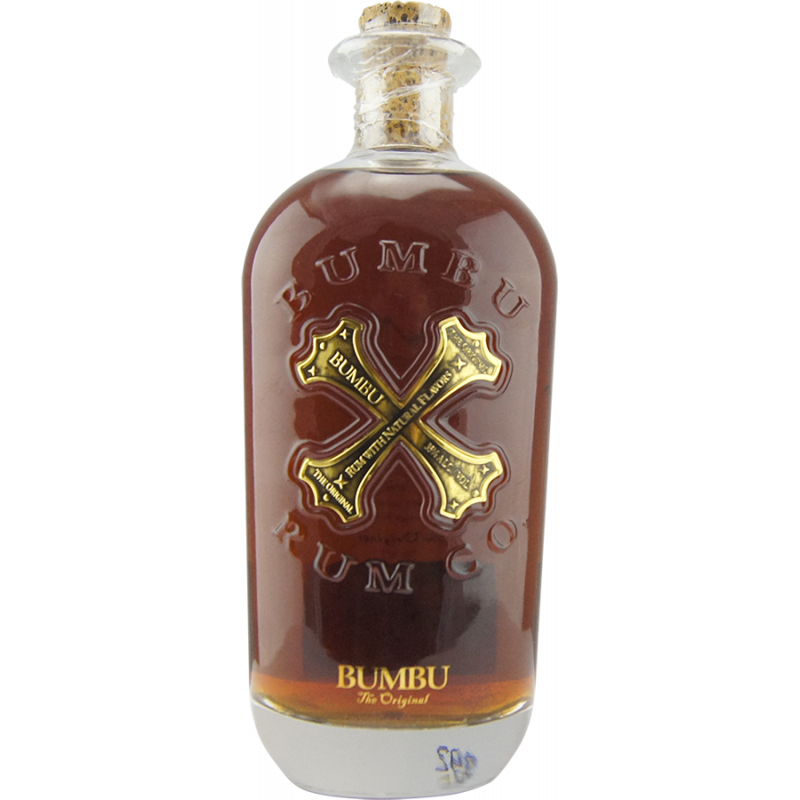 Spiritueux original Bumbu composé à 100% de rhum, 40% vol., 700ml, bouteille