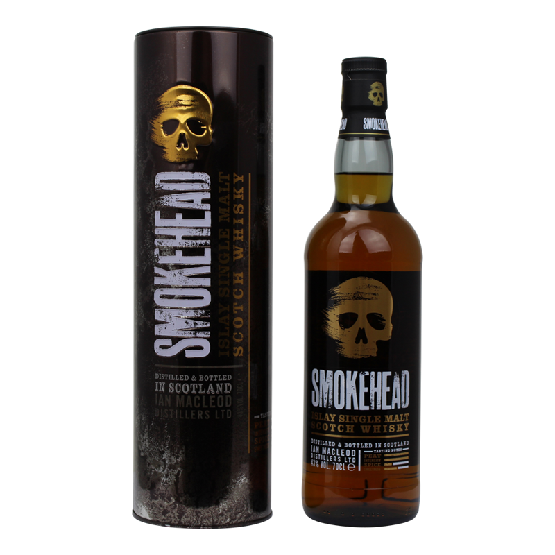 Photographie d'une bouteille de Whisky Smokehead