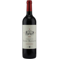 Photographie d'une bouteille de vin rouge Château Barbe Blanche 2021