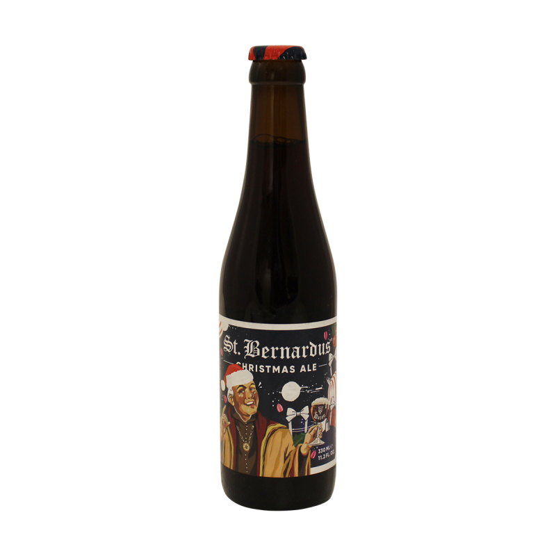 Photographie d'une bouteille de bière St Bernardus Christmas Ale 33cl