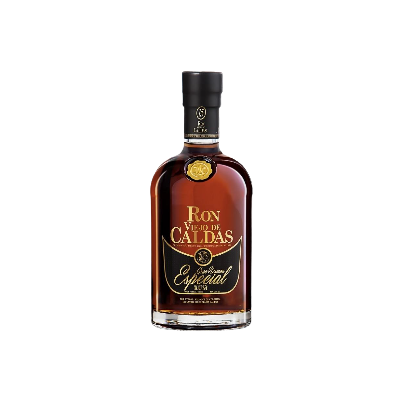 Photographie d'une bouteille de Rhum Viejo de Caldas 15 ans