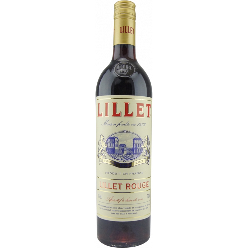 Photographie d'une bouteille de LILLET ROUGE