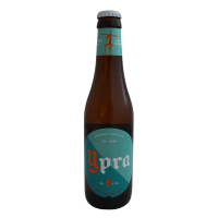 Photographie d'une bouteille de bière Ypra Blonde 33cl