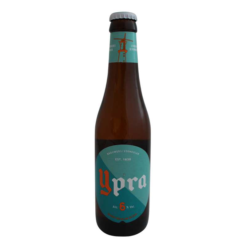 Photographie d'une bouteille de bière Ypra Blonde 33cl