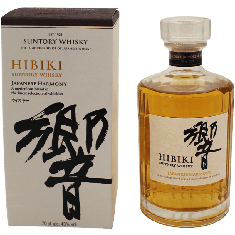 Photographie d'une bouteille de Whisky Hibiki Suntory Japanese Harmony