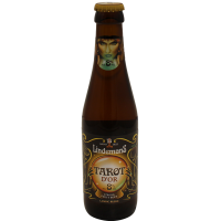 Photographie d'une bouteille de bière Lindemans Tarot d'Or 25 cl