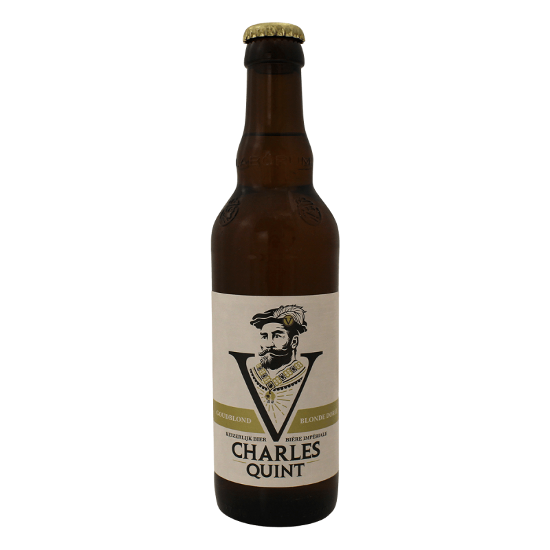 Photographie d'une bouteille de bière Charles Quint Blonde 33 cl