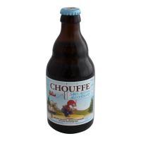 Photographie d'une bouteille de bière la chouffe sans alcool 33cl