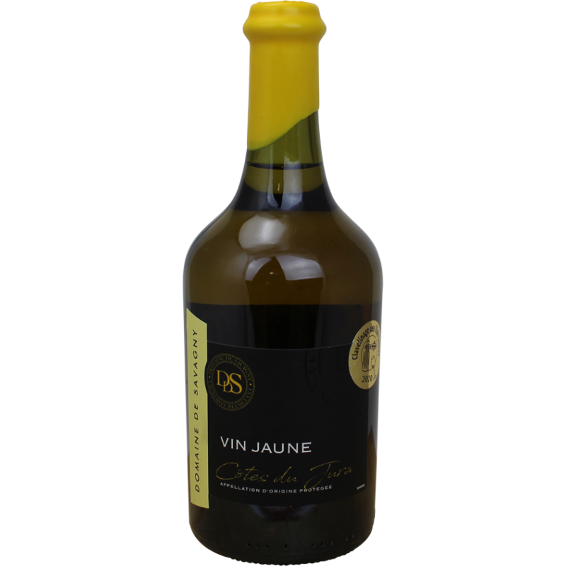 Photographie d'une bouteille de vin blanc vin jaune domaine de davagny aop