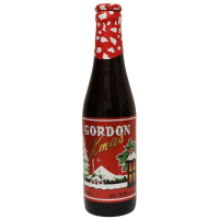 Photographie d'une bouteille de bière GORDON XMAS